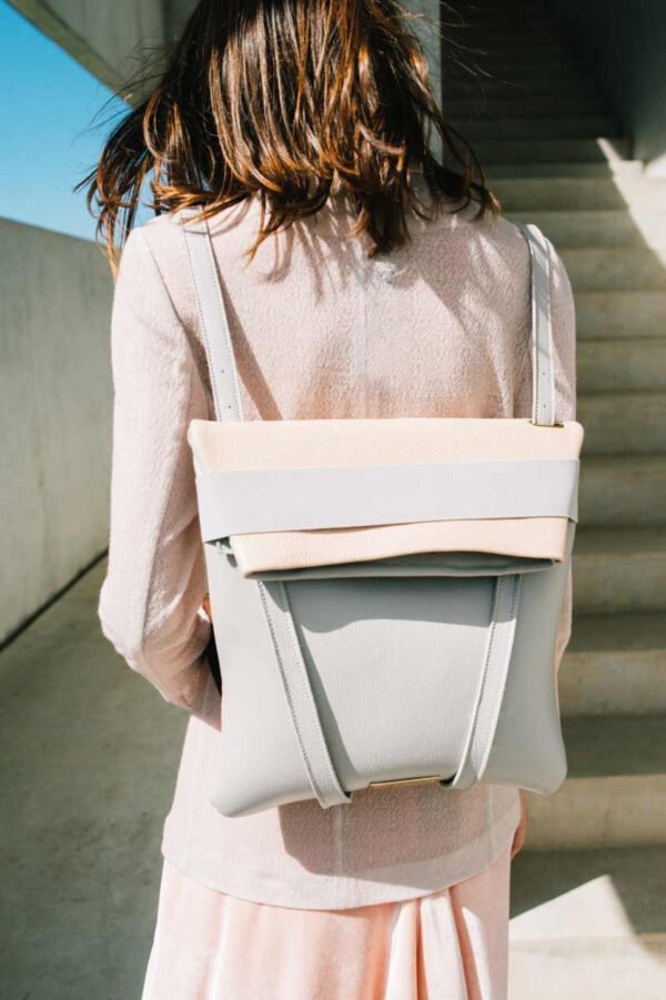 Backpack Grey and Blush